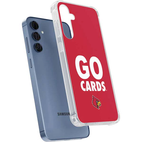 University of Louisville Go Cards Galaxy A55 5G Clear Case