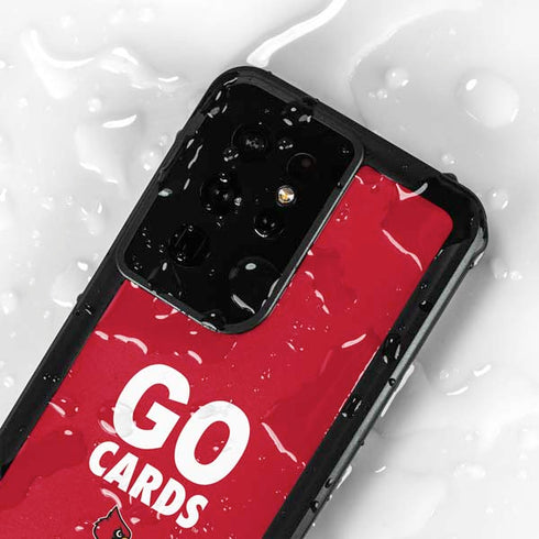 University of Louisville Go Cards Galaxy S24 Ultra Waterproof Case