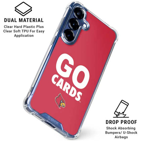University of Louisville Go Cards Galaxy S25 Plus Clear Case