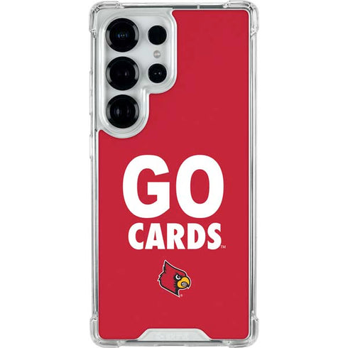 University of Louisville Go Cards Galaxy S25 Ultra Clear Case