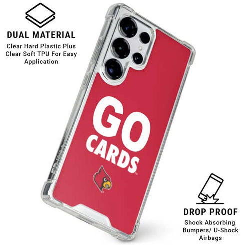 University of Louisville Go Cards Galaxy S25 Ultra Clear Case