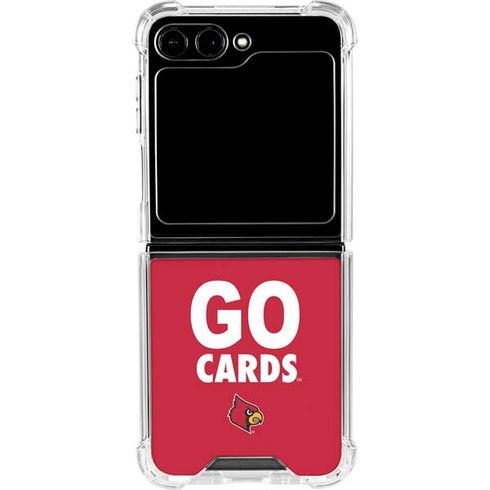 University of Louisville Go Cards Galaxy Z Flip6 Clear Case