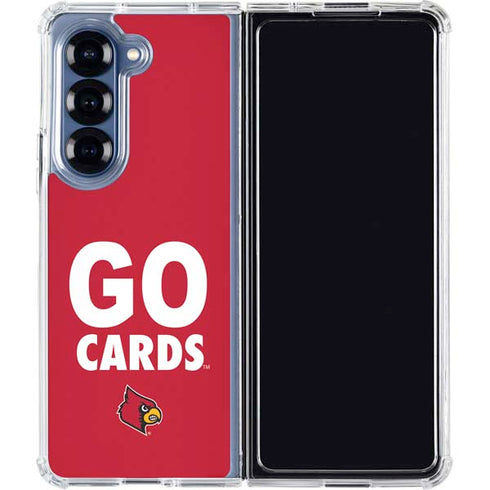 University of Louisville Go Cards Galaxy Z Fold6 Clear Case