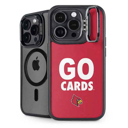 University of Louisville Go Cards iPhone 13 Pro Max Kickstand Case