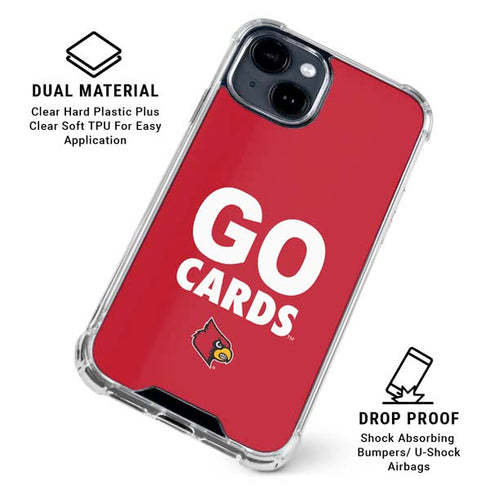 University of Louisville Go Cards iPhone 15 Clear Case