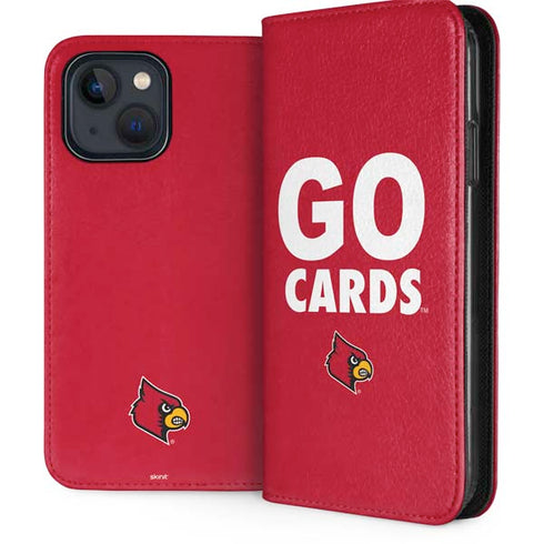 University of Louisville Go Cards iPhone 15 Plus Folio Case