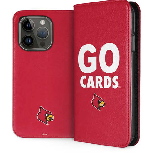 University of Louisville Go Cards iPhone 15 Pro Folio Case