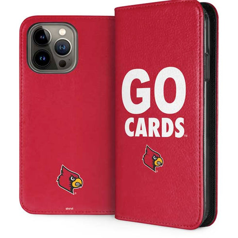 University of Louisville Go Cards iPhone 15 Pro Max Folio Case