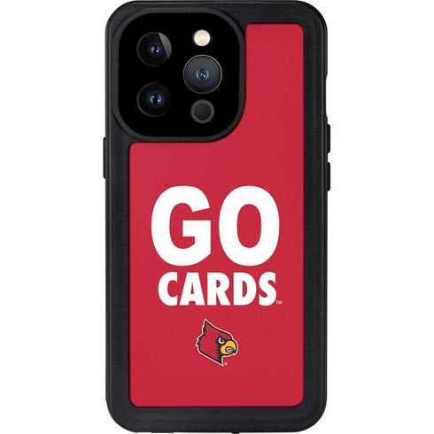 University of Louisville Go Cards iPhone 15 Pro Waterproof Case