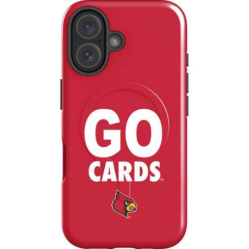 University of Louisville Go Cards iPhone 16 Magsafe Impact Case