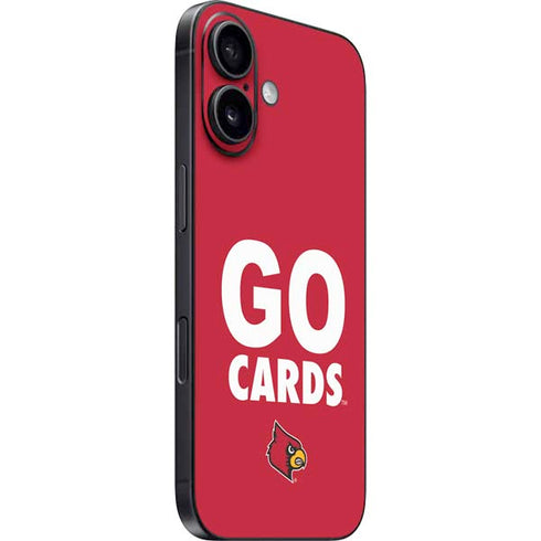 University of Louisville Go Cards iPhone 16 Plus Skin