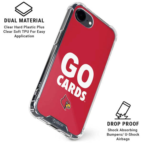 University of Louisville Go Cards iPhone 16e Clear Case