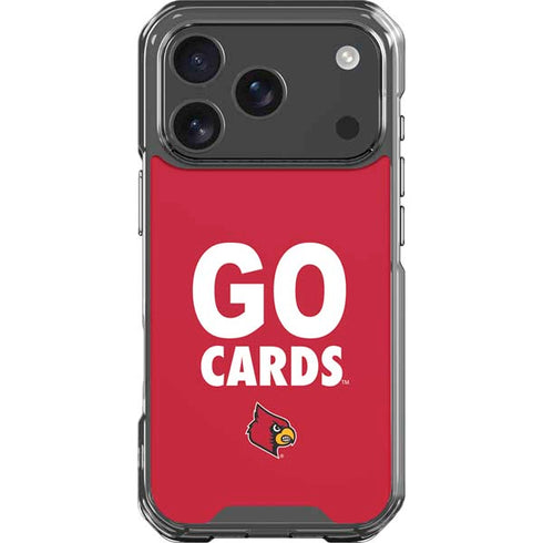 University of Louisville Go Cards iPhone 18 Pro Clear Case