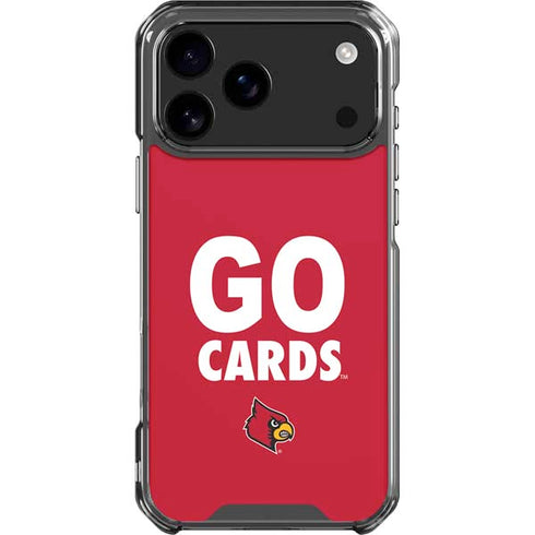 University of Louisville Go Cards iPhone 18 Pro Max Clear Case