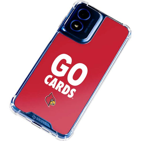 University of Louisville Go Cards Moto G 5G (2024) Clear Case