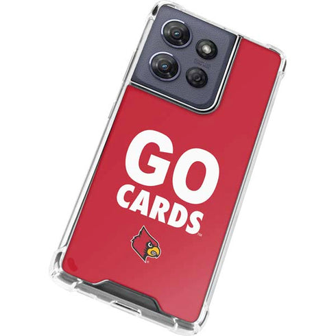 University of Louisville Go Cards Moto G Play 5G (2025) Clear Case