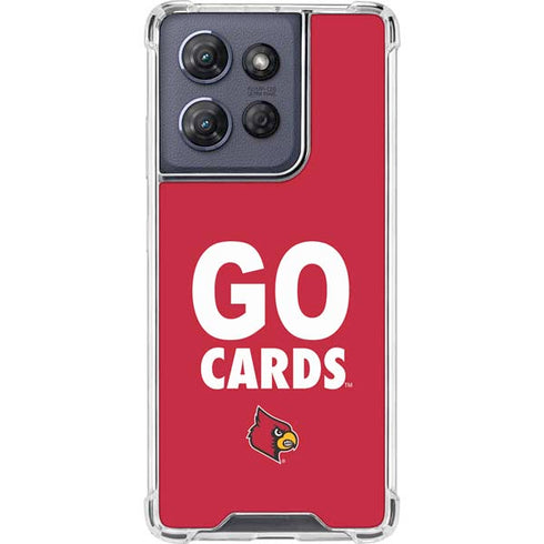 University of Louisville Go Cards Moto G Power 5G (2025) Clear Case