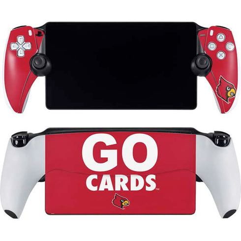 University of Louisville Go Cards PlayStation Portal Remote Player Skin