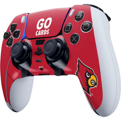 University of Louisville Go Cards PS5 DualSense Edge Pro Controller Skin