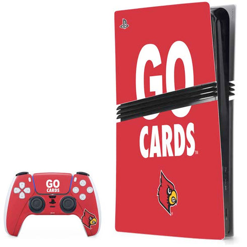 University of Louisville Go Cards PS5 Pro Bundle Skin
