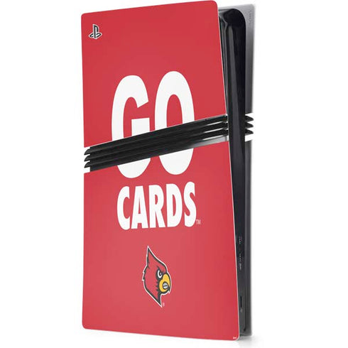 University of Louisville Go Cards PS5 Pro Console Skin