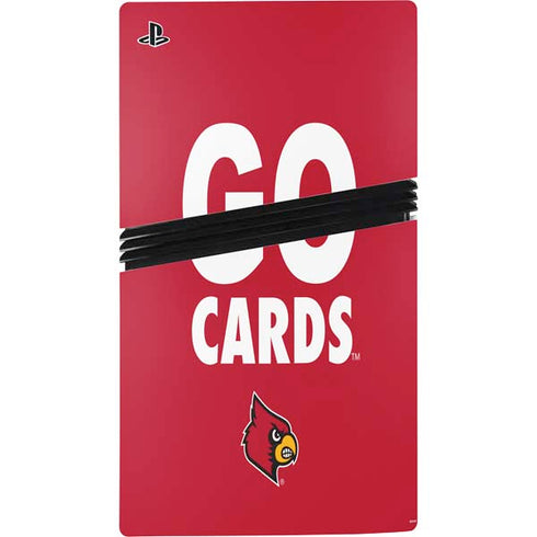 University of Louisville Go Cards PS5 Pro Console Skin