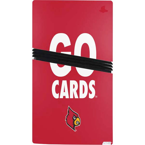 University of Louisville Go Cards PS5 Pro Console Skin