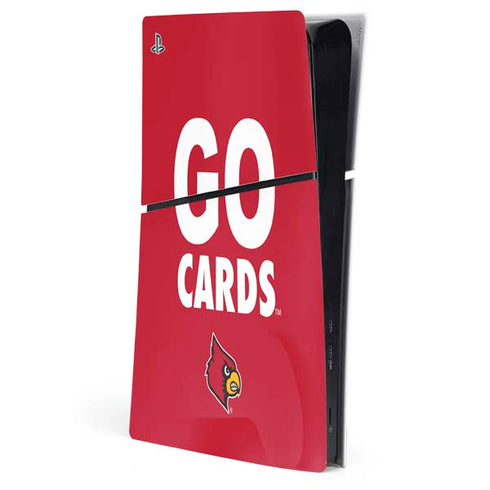 University of Louisville Go Cards PS5 Slim Digital Edition Console Skin