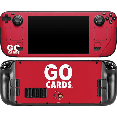 University of Louisville Go Cards Steam Deck Handheld Gaming Computer OLED Skin