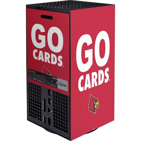 University of Louisville Go Cards XBox Series X Digital Edition Bundle Skin