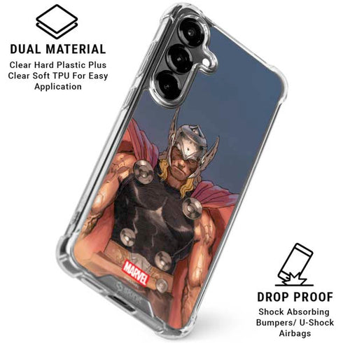 Marvel Thor God of Asgard Galaxy S26 Clear Case