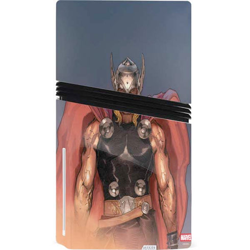 Marvel Thor God of Asgard PS5 Pro Disk Console Skin