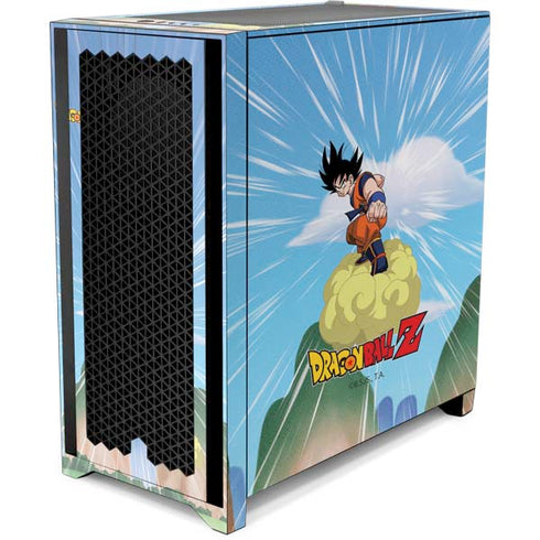Dragon Ball Z Goku and Nimbus Corsair 4000D Tempered Glass Mid-Tower ATX Case Skin