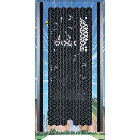 Dragon Ball Z Goku and Nimbus Corsair 4000D Tempered Glass Mid-Tower ATX Case Skin