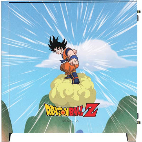Dragon Ball Z Goku and Nimbus Corsair 4000D Tempered Glass Mid-Tower ATX Case Skin