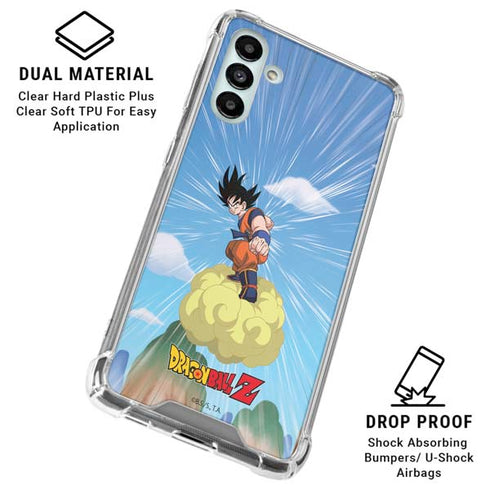 Dragon Ball Z Goku and Nimbus Galaxy A13 5G Clear Case