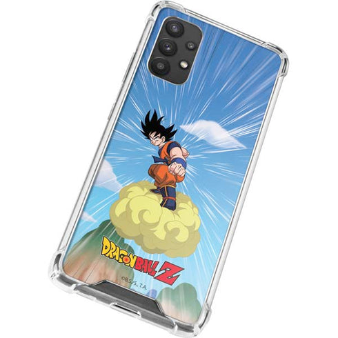 Dragon Ball Z Goku and Nimbus Galaxy A32 5G Clear Case