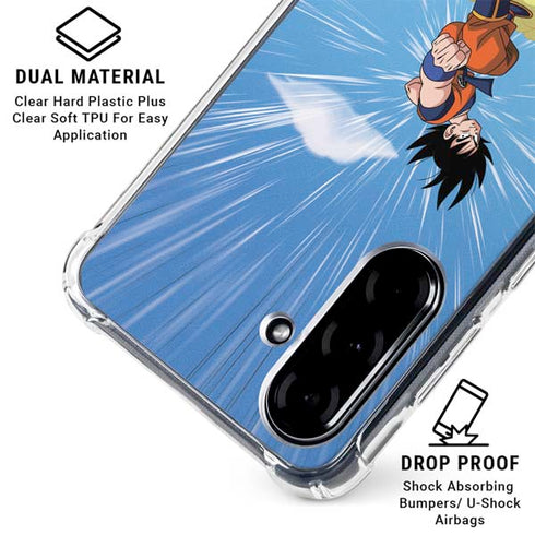 Dragon Ball Z Goku and Nimbus Galaxy A36 5G Clear Case