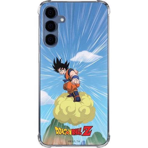 Dragon Ball Z Goku and Nimbus Galaxy A55 5G Clear Case