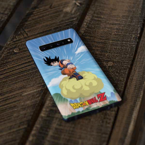 Dragon Ball Z Goku and Nimbus Galaxy S10 Skin