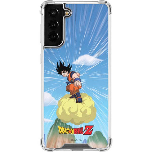 Dragon Ball Z Goku and Nimbus Galaxy S21 FE Clear Case
