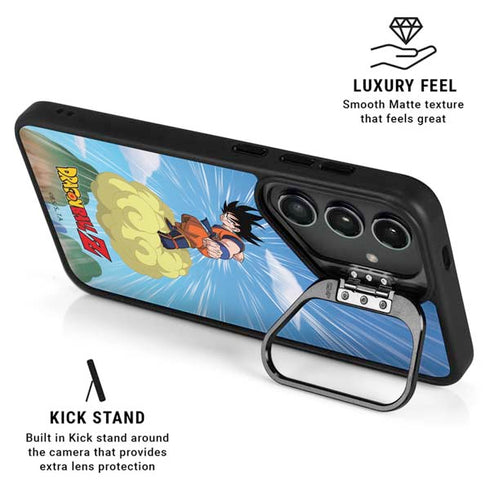 Dragon Ball Z Goku and Nimbus Galaxy S25 Ultra Kickstand Case