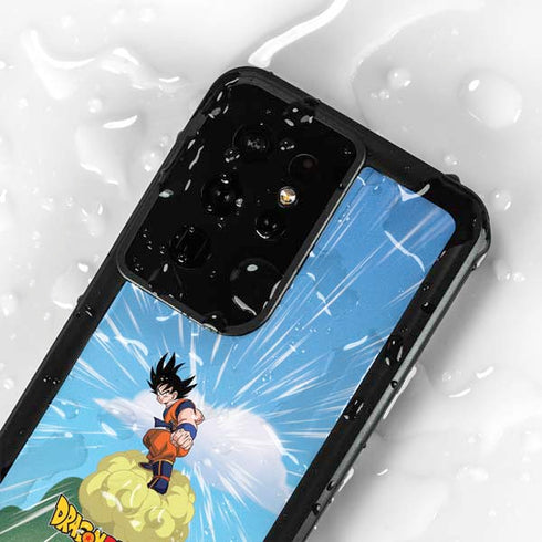 Dragon Ball Z Goku and Nimbus Galaxy S24 Ultra Waterproof Case
