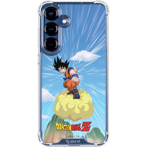 Dragon Ball Z Goku and Nimbus Galaxy S25 Clear Case