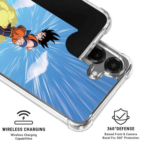 Dragon Ball Z Goku and Nimbus Galaxy S26 Clear Case