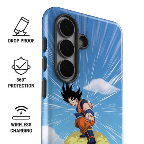 Dragon Ball Z Goku and Nimbus Galaxy S26 Plus Impact Case