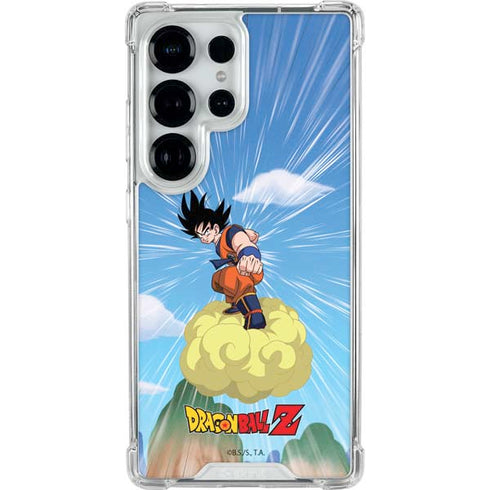 Dragon Ball Z Goku and Nimbus Galaxy S26 Ultra Clear Case