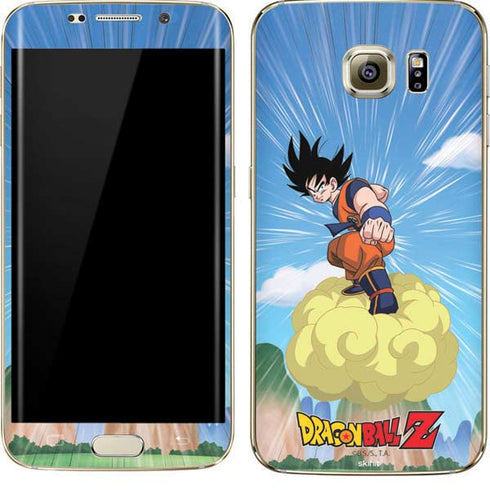 Dragon Ball Z Goku and Nimbus Galaxy S7 Edge Skin