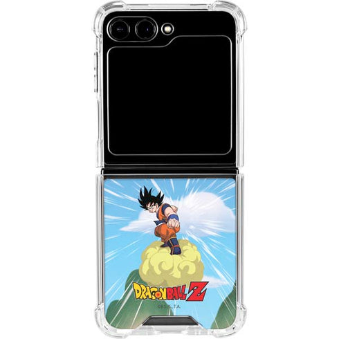 Dragon Ball Z Goku and Nimbus Galaxy Z Flip5 5G Clear Case