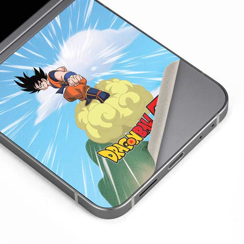 Dragon Ball Z Goku and Nimbus Galaxy Z Flip6 Skin